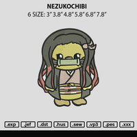 Nezukochibi Embroidery File 6 sizes