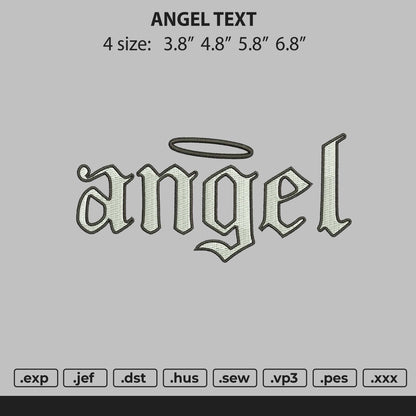 Angel Halo embroidery file