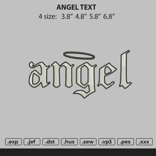 Angel Halo embroidery file