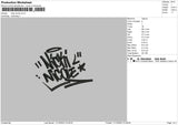 Nicki Text Embroidery File 6 sizes