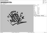 Nicki Text Embroidery File 6 sizes