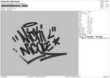 Nicki Text Embroidery File 6 sizes