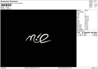 Nietext Embroidery File 6 sizes