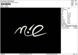 Nietext Embroidery File 6 sizes