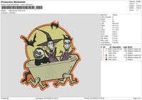 Car Halloween 03 Embroidery File 6 sizes