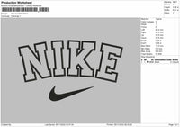 Nike 1 Outline Embroidery