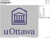 Uottawa Embroidery File 4 size