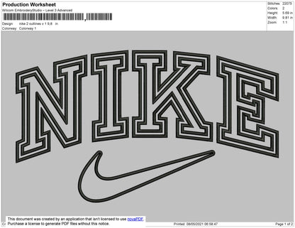 Nike 2 outline V1