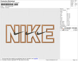 Nike 3 swoosh Embroidery File 4 size