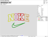 Nike Colors Embroidery File 7 size