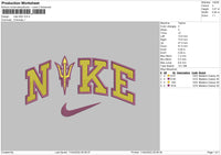 Nike ASU Embroidery File 4 size