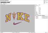 Nike ASU Embroidery File 4 size