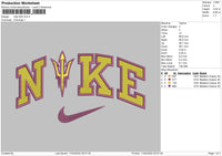 Nike ASU Embroidery File 4 size