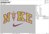 Nike ASU Embroidery File 4 size