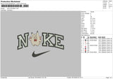 Nike Clefable Embroidery File 6 sizes