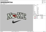 Nike Chiefs Embroidery File 6 sizes