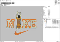 Nike Player 9 Embroidery File 6 sizes