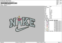 Nike Boy 1612 Embroidery File 6 sizes