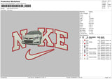 Nike Honda Car Embroidery File 6 sizes