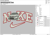 Nike Honda Car Embroidery File 6 sizes