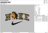 Nike Horse Embroiery File 5 sizes
