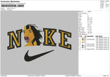 Nike Horse Embroiery File 5 sizes