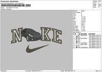 Nike Car G37 Embroidery File 6 sizes