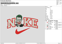 Nike Joker004 Embroidery File 6 sizes