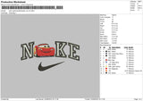 Nike Lightning Mcqueen V2 Embroidery File 4 sizes