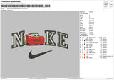 Nike Lightning Mcqueen V2 Embroidery File 4 sizes