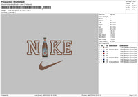 Nike Michelob Ultra V2 Embroidery File 4 sizes