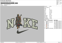 Nike Robot 2506 Embroidery File 6 sizes