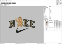 Nike Monster 003 Embroidery File 6 sizes
