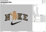Nike Monster 003 Embroidery File 6 sizes