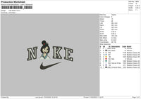 Nike Mulan Embroidery File 4 size
