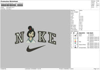 Nike Mulan Embroidery File 4 size