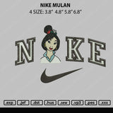 Nike Mulan Embroidery File 4 size