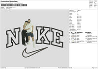 Nike Photoflat Embroidery File 6 sizes
