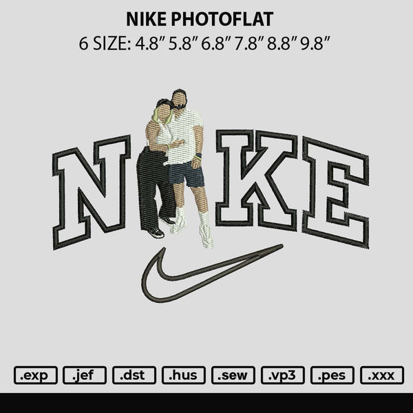 Nike Photoflat Embroidery File 6 sizes