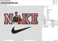 Nike Photoflat V2 Embroidery File 6 sizes