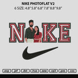 Nike Photoflat V2 Embroidery File 6 sizes