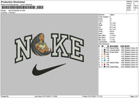 Nike Pocahontas02 Embroidery File 6 sizes