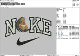 Nike Pocahontas02 Embroidery File 6 sizes