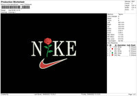 Nike Rose Embroidery File 5 sizes