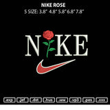 Nike Rose Embroidery File 5 sizes