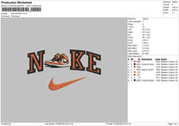 Nike Shoes Embroidery File 5 sizes