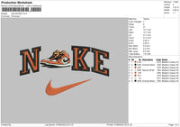 Nike Shoes Embroidery File 5 sizes