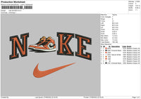 Nike Shoes Embroidery File 5 sizes