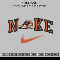 Nike Shoes Embroidery File 5 sizes