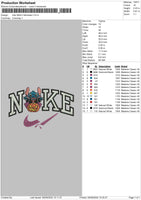 Nike Stitch Halloween Embroidery File 5 sizes